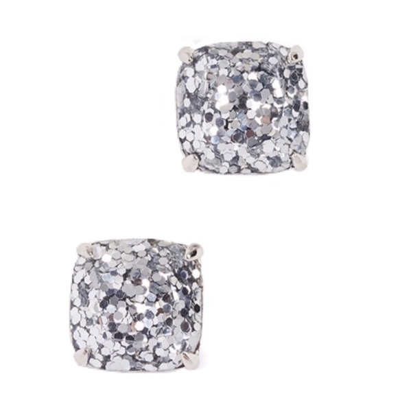 KATE SPADE • Silver Glitter & Glee Earrings - Picture 4 of 5